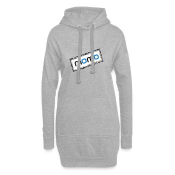 Momo - Hoodie-Kleid - Grau meliert - Vorne