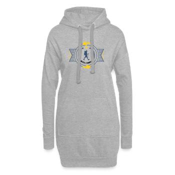 Santiago de Compostela Vintage-Abzeichen - Hoodie-Kleid - Grau meliert - Vorne