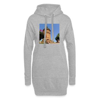 CHÂTEAU D’EAU DE MANNHEIM - Sweat-shirt à capuche long Femme - gris chiné - Devant
