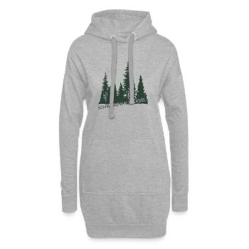 Schwarzwaldmädel - Hoodie-Kleid - Grau meliert - Vorne