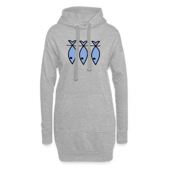 RUHESTAND. ALLES GUTE FÜR DEN RUHESTAND. ALLES GUTE FÜR DEN RUHESTAND. - Hoodie-Kleid - Grau meliert - Vorne