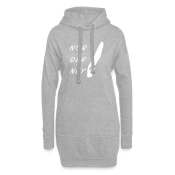 Norderney - Hoodie-Kleid - Grau meliert - Vorne