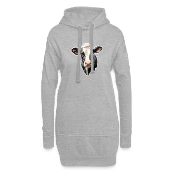 Fermier de cadeaux de la ferme noire et blanche Holst - Sweat-shirt à capuche long Femme - gris chiné - Devant