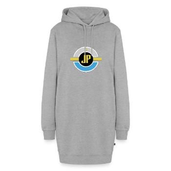 J-P - Sweat-shirt à capuche long Femme - gris chiné - Devant