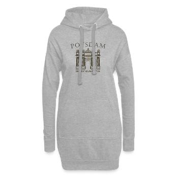 Potsdam, Porte de Brandebourg, Allemagne Dessin - Sweat-shirt à capuche long Femme - gris chiné - Devant