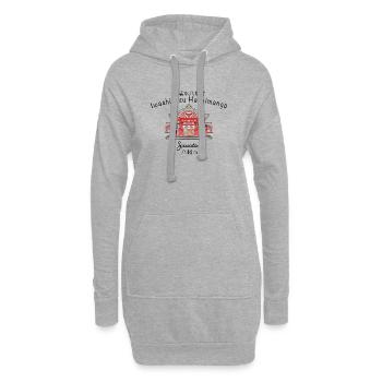 Yawata, Iwashimizu Hachimangu, Region Kyoto, Japan - Hoodie-Kleid - Grau meliert - Vorne