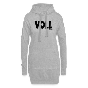 18. Geburtstag - Volljährig - Hoodie-Kleid - Grau meliert - Vorne