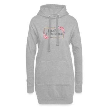 Niederösterreicherin Österreich Berge Mädchen - Hoodie-Kleid - Grau meliert - Vorne