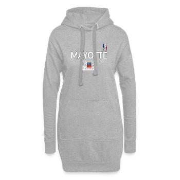 T SHIRT MAYOTTE - Sweat-shirt à capuche long Femme - gris chiné - Devant