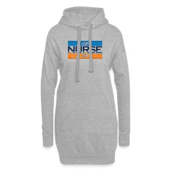 Nurse - Hoodie-Kleid - Grau meliert - Vorne