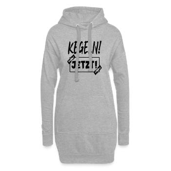 KEGELN - LUSTIGE KEGELSPORT SPRÜCHE - Hoodie-Kleid - Grau meliert - Vorne