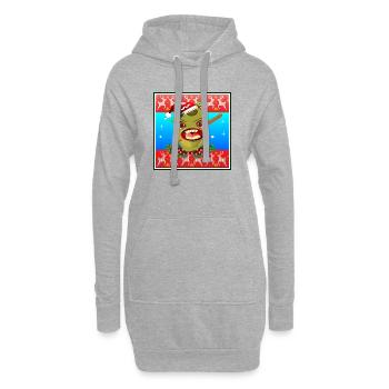 WEIHNACHTEN DARTSPIELEN - DARTS - Hoodie-Kleid - Grau meliert - Vorne