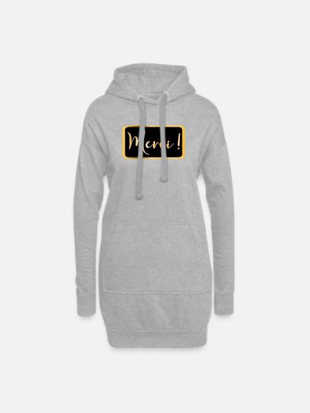 Danke - Danke AESTHETIC - Hoodie-Kleid - Grau meliert