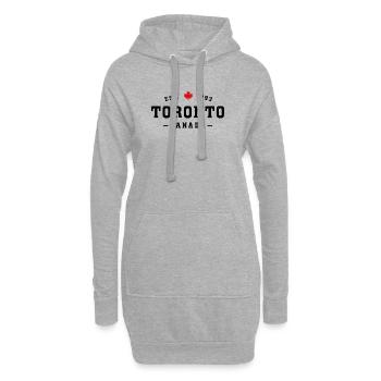 Toronto Canada - Hoodie-Kleid - Grau meliert - Vorne