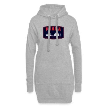 Praha Skyline Silhouette - Hoodie-Kleid - Grau meliert - Vorne