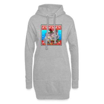 HÄSSLICHER WEIHNACHTSPULLOVER - KOALA BEAR FAMILY - Hoodie-Kleid - Grau meliert - Vorne