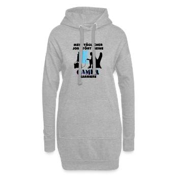 Gamer Job Statement Karriere Arbeit Workaholic - Hoodie-Kleid - Grau meliert - Vorne