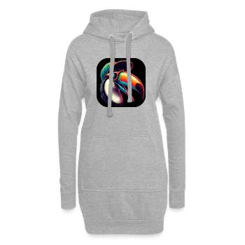 Lunettes de soleil Toucan Beak Cap - Sweat-shirt à capuche long Femme - gris chiné - Devant