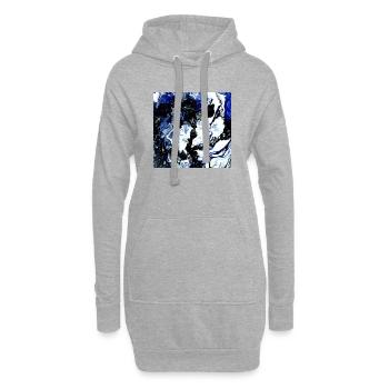 Unendlichkeit - Hoodie-Kleid - Grau meliert - Vorne