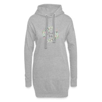 Enterrement de vie de mariée pour enterrement de vie de garçon Eucalyptus Bohème - Sweat-shirt à capuche long Femme - gris chiné - Devant
