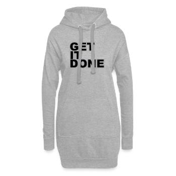 GET IT DONE - Hoodie Dress - heather grey - Front
