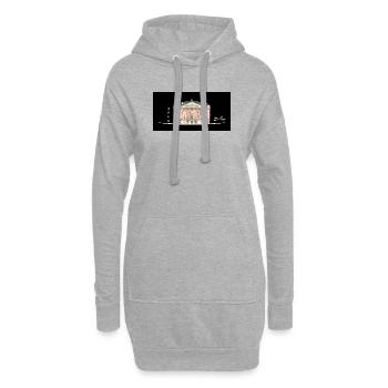 Berlin, Oper unter den Linden, Zeichnung - Hoodie-Kleid - Grau meliert - Vorne