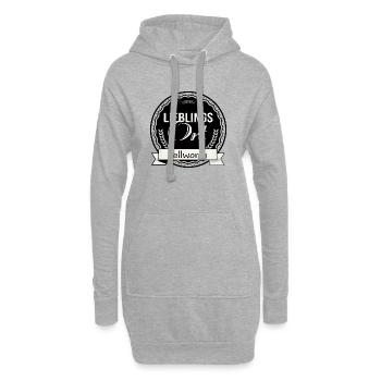 Lieblingsort Pellworm - Hoodie-Kleid - Grau meliert - Vorne