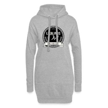 Lieblingsort Hooksiel - Hoodie-Kleid - Grau meliert - Vorne