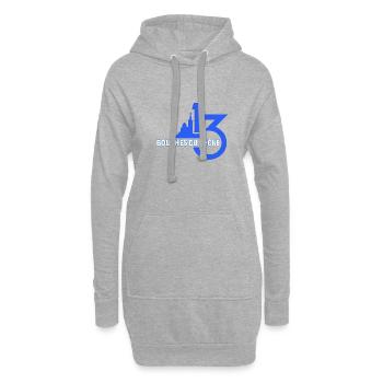 Bouches du Rhône - Hoodie-Kleid - Grau meliert - Vorne