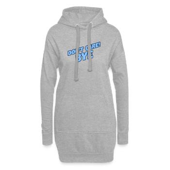 Cooler Spruch Ist Mir Egal Relax Gleichgültig - Hoodie-Kleid - Grau meliert - Vorne