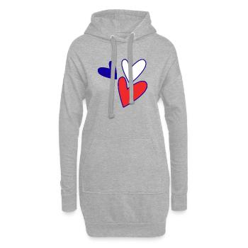 PAAR. ICH HABE GERADE GEHEIRATET. Junggesellinnenabschied. VALENTINSTAG. MARIES - Hoodie-Kleid - Grau meliert - Vorne