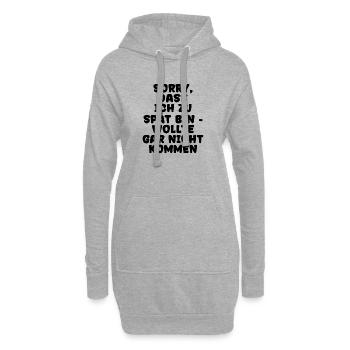 Egal Witzig Statement Ist Mir Wurscht Haltung - Hoodie-Kleid - Grau meliert - Vorne