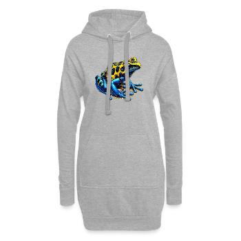 Frosch - Hoodie-Kleid - Grau meliert - Vorne