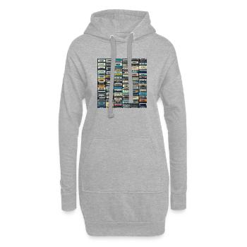 Kassette - Hoodie-Kleid - Grau meliert - Vorne