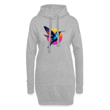 Kolibri - Hoodie-Kleid - Grau meliert - Vorne