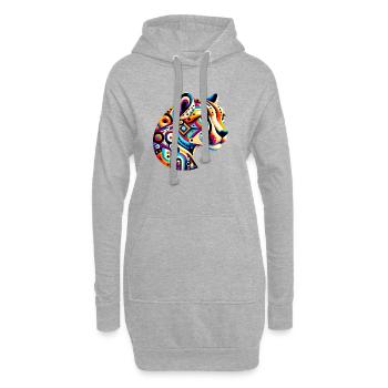 Gepard - Hoodie-Kleid - Grau meliert - Vorne