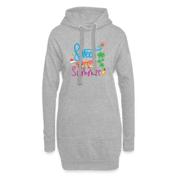 Süßer Sommer - Hoodie-Kleid - Grau meliert - Vorne