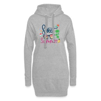 Süßer Sommer - Hoodie-Kleid - Grau meliert - Vorne