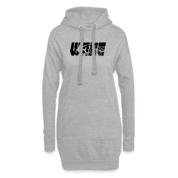 Wassersport Stunt Wellenreiten Wakeboard Wasserski - Hoodie-Kleid - Grau meliert - Vorne