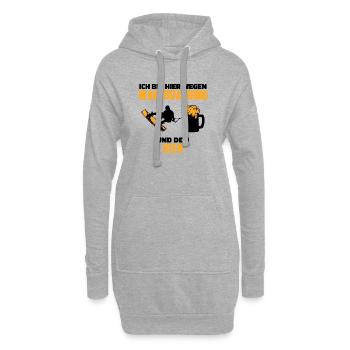 Sports nautiques Wakesurf Déclaration Wakeboard Surf - Sweat-shirt à capuche long Femme - gris chiné - Devant