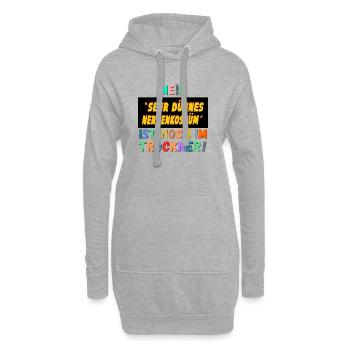 LUSTIGE KARNEVALSSPRÜCHE NERVENKOSTÜM - Hoodie-Kleid - Grau meliert - Vorne