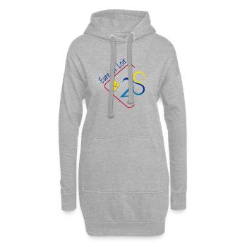 Eure et loir - Sweat-shirt à capuche long Femme - gris chiné - Devant