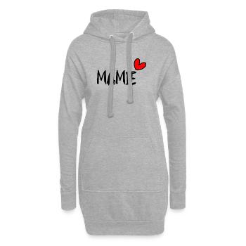 OMA. OMA - Hoodie-Kleid - Grau meliert - Vorne