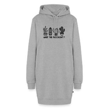 Cactus dictons drôles icône de cactus fuculent - Sweat-shirt à capuche long Femme - gris chiné - Devant