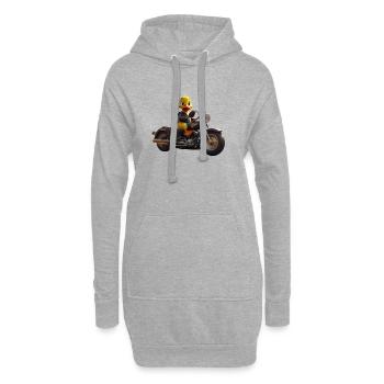 Duck Biker - Hoodie-Kleid - Grau meliert - Vorne