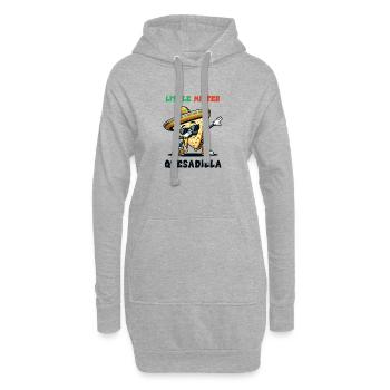 Kleiner Mister Quesadilla Dabbing Mexiko - Hoodie-Kleid - Grau meliert - Vorne