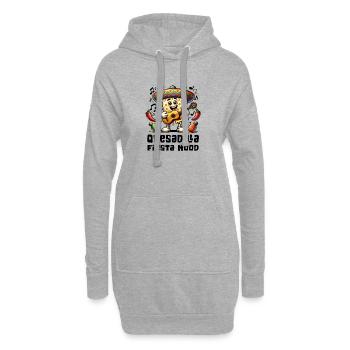 Quesadillas Fiesta Mood Mexico - Sweat-shirt à capuche long Femme - gris chiné - Devant