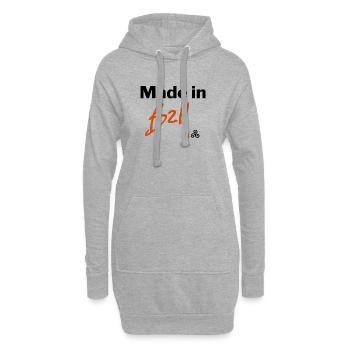 Hergestellt in BZH - Hoodie-Kleid - Grau meliert - Vorne