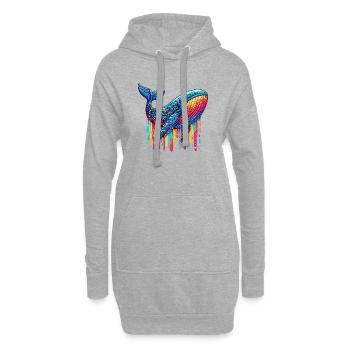 Wal - Hoodie-Kleid - Grau meliert - Vorne