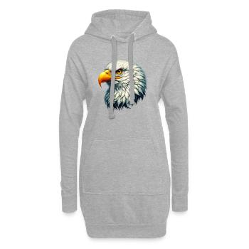 Aigle - Sweat-shirt à capuche long Femme - gris chiné - Devant